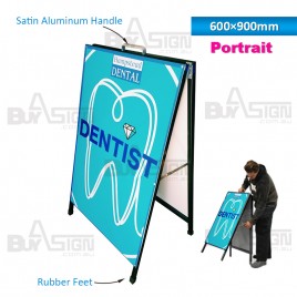 600x900mm Metal A Boards with Printed Graphics